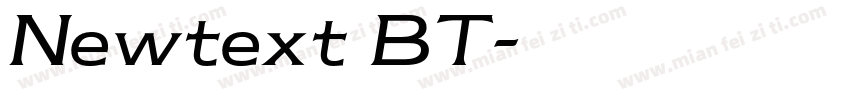 Newtext BT字体转换